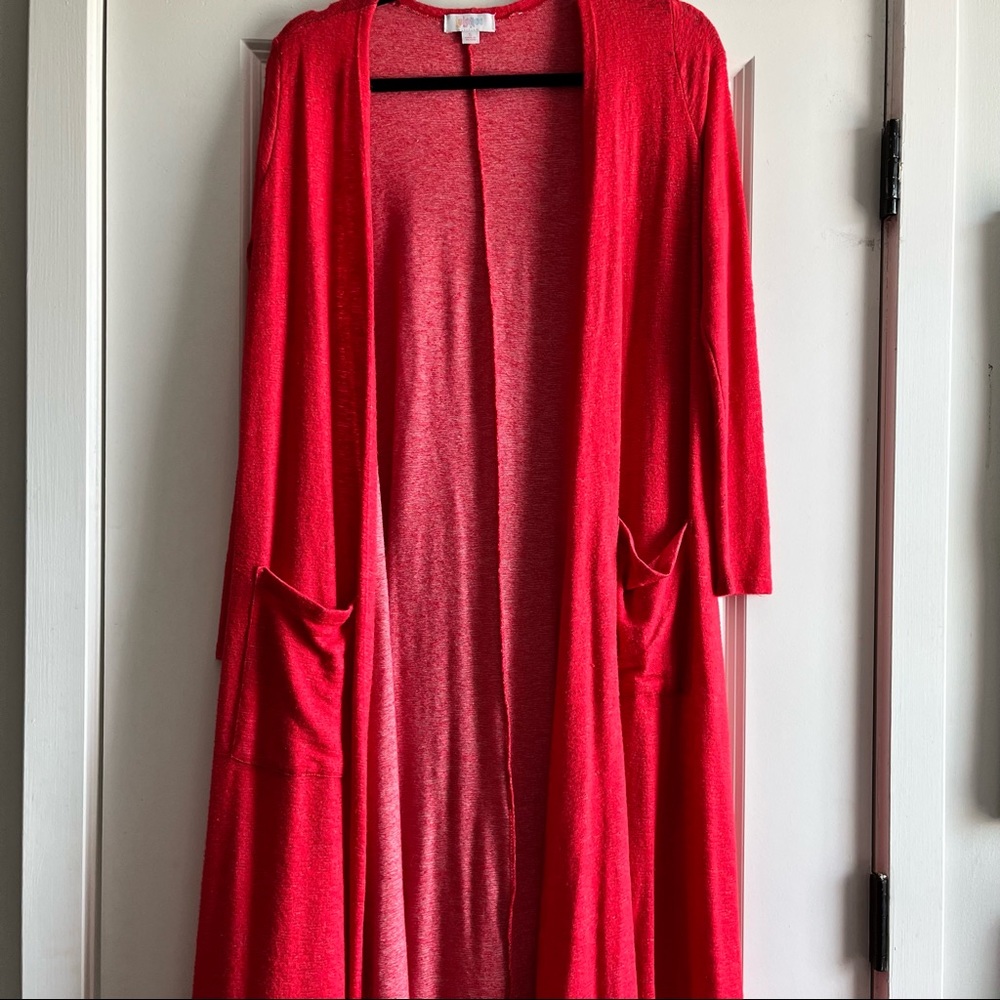 Red Sweeper Cardigan